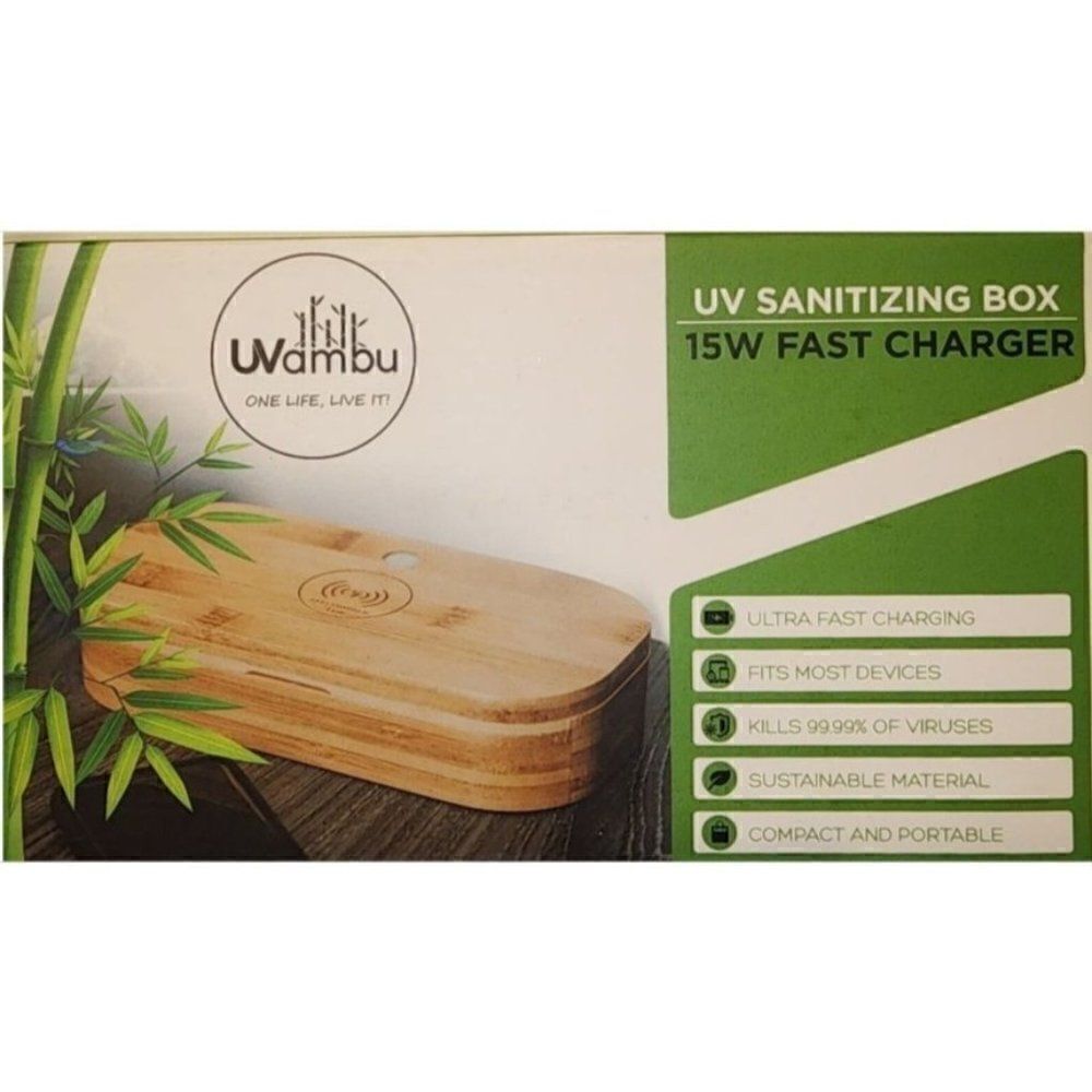 New! UV Sanitizing Box & Wireless Charger Phone, watch, mask & more by Wambu